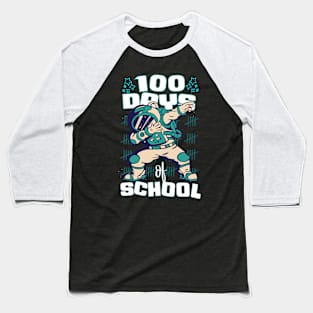 100 Days of school featuring an Astronaut Dabbing #2 Baseball T-Shirt